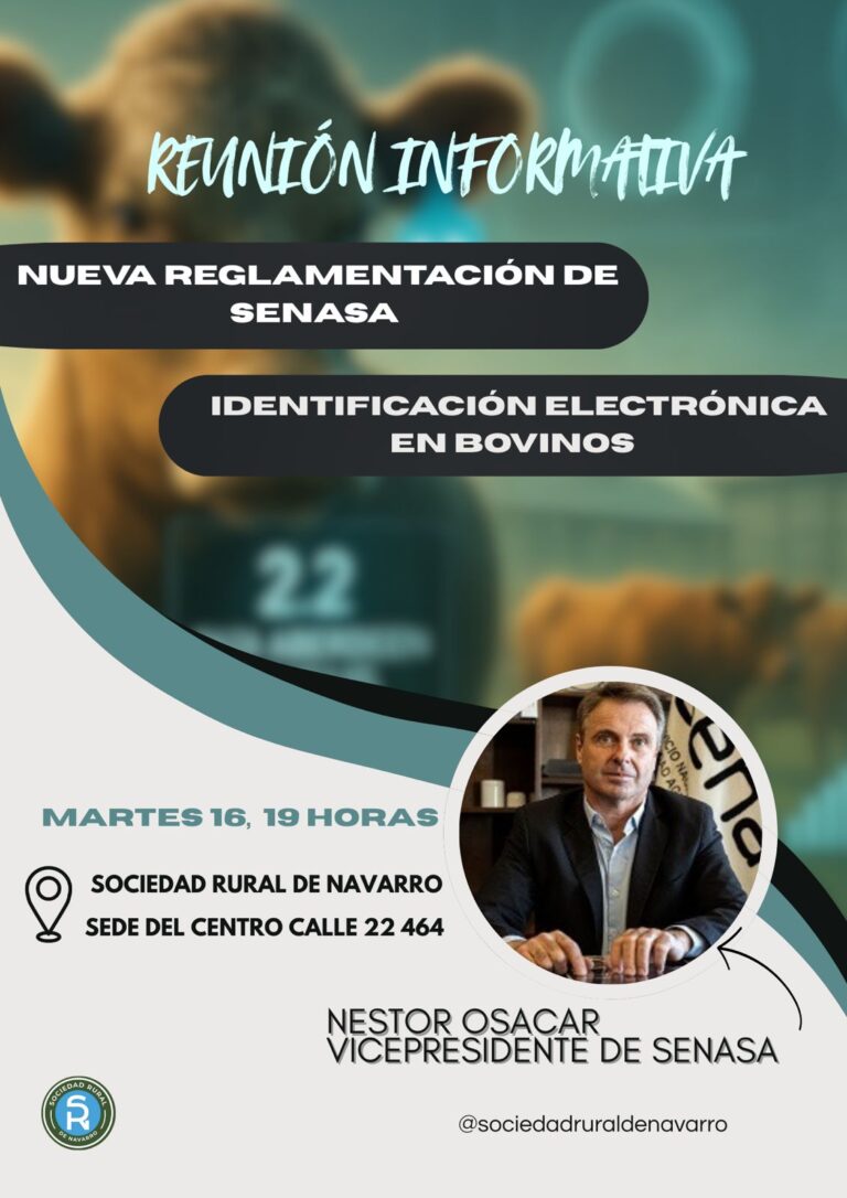 Identificación electrónica de bovinos. Charla informativa a cargo de Néstor Osacar