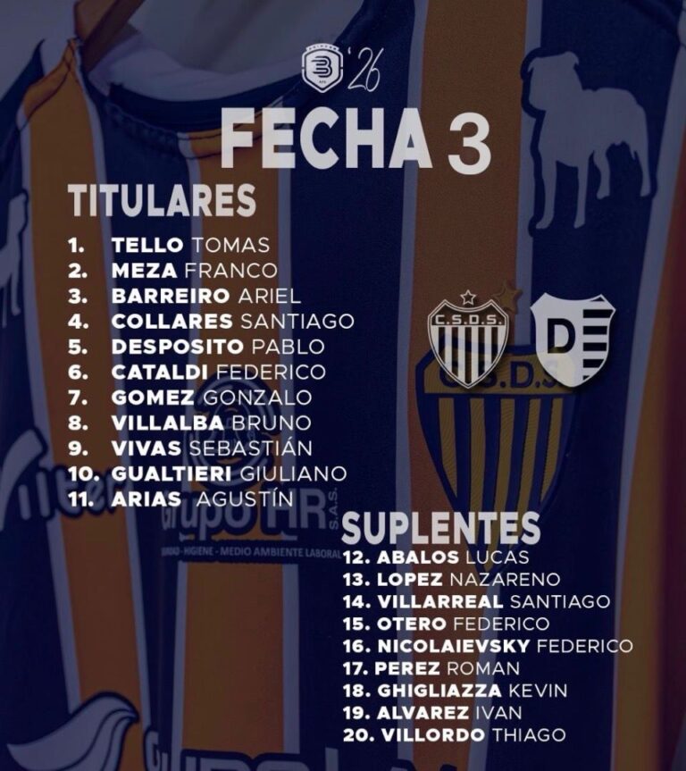 B Metropolitana. Dálmine le ganó a Dock Sud por la mínima. Bruno Villalba titular