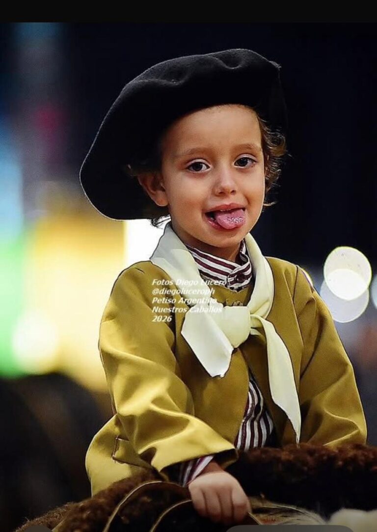 «Hermoso Vicente». Con sus 3 añitos ya nos representa en la Rural de Palermo