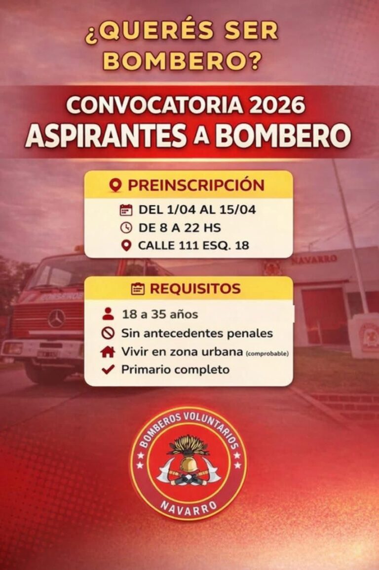 ¿Querés ser bombero? Mañana comienza la pre inscripción