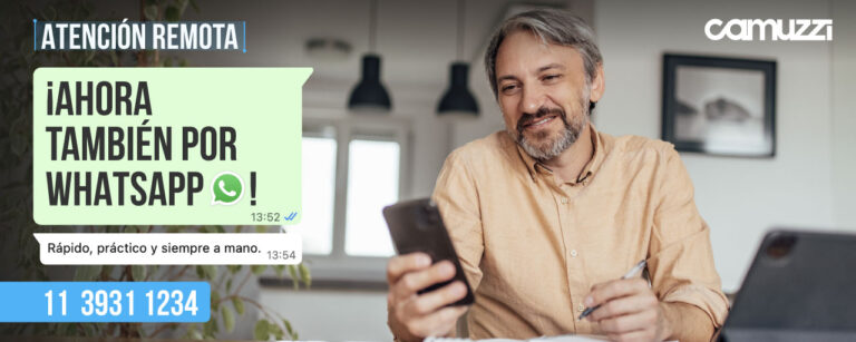 Camuzzi amplía sus canales de atención remota