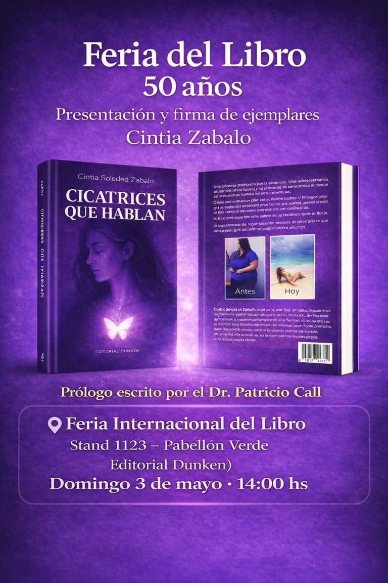 Cintia Zabalo presentará su libro en la Feria Internacional del Libro