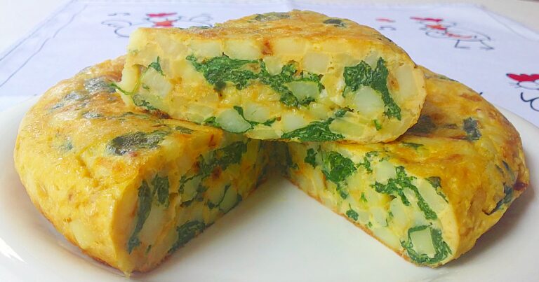 La cocina de los martes. Hoy, «Tortilla de papas y espinaca»
