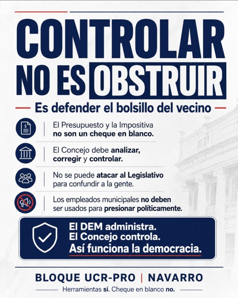 Pedido de publicación del bloque de concejales U.C.R. – PRO