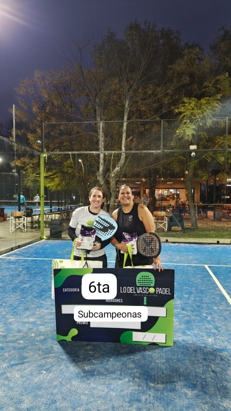 Padel en Mercedes. María Marta Cisterna subcampeona