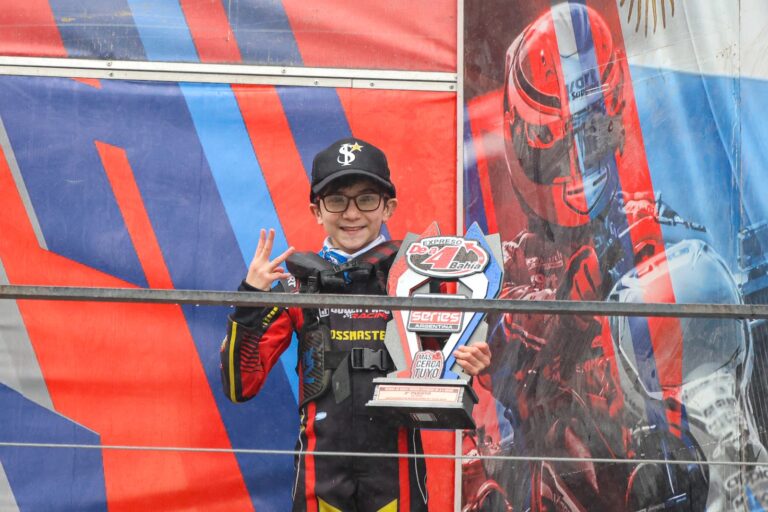 IAME Series. Podio para Simón Icazuriaga en el Kartódromo de la ciudad de Buenos Aires