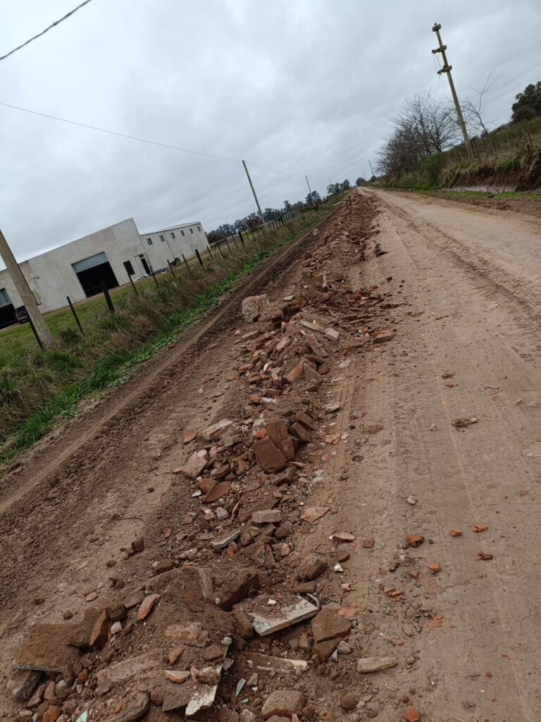 El camino de la Agraria. No paran los trabajos. Informe de la Cooperadora
