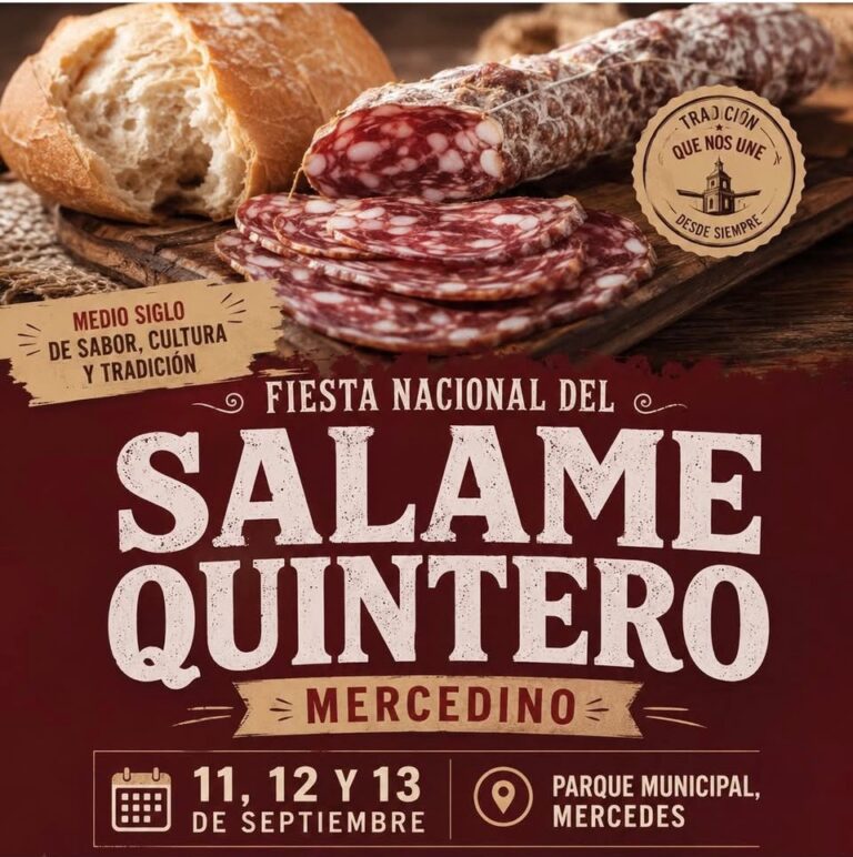 Mercedes. Ya está la fecha de la Fiesta del Salame Quintero