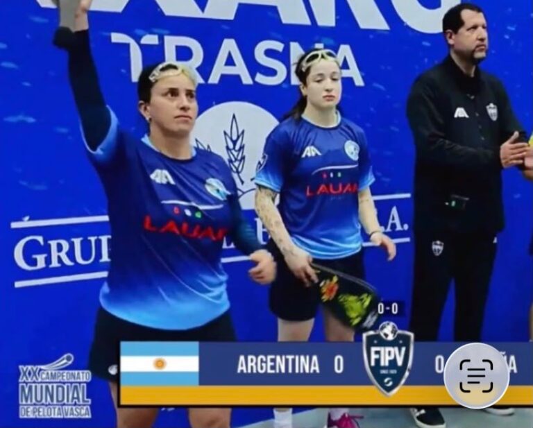 Sabri arrancó con el pie derecho en el Mundial de Pelota Vasca. Triunfo argentino ante España